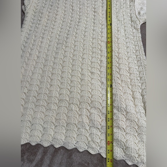 Boho Crochet Knit Midi Dress | A New Day Short Sleeve XL - Picture 10 of 15